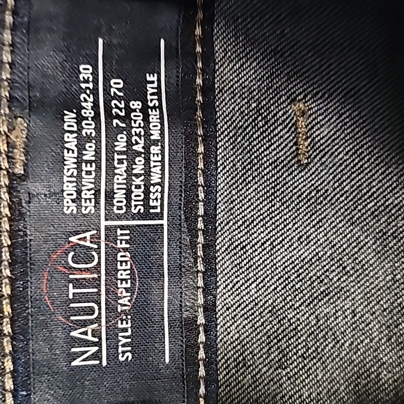 Nautica Men's 31x34 tapered slim - Picture 2 of 6